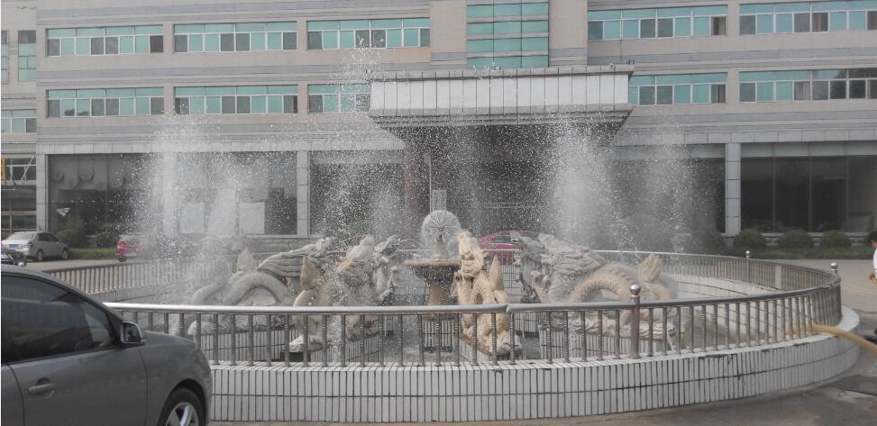 济南齐河党校喷泉雕塑水景